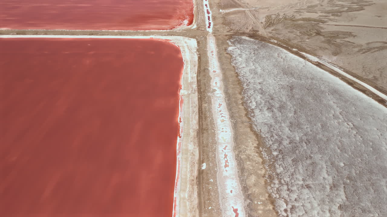 Aerial View of Salt Evaporation Ponds