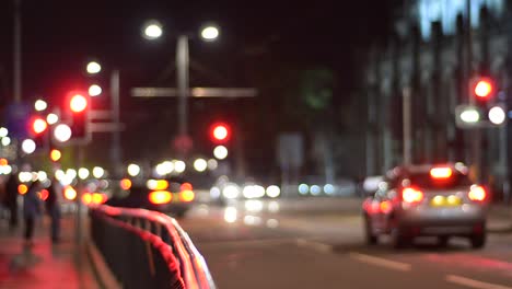 A-fixed-shot-of-blurred-traffic-at-traffic-lights