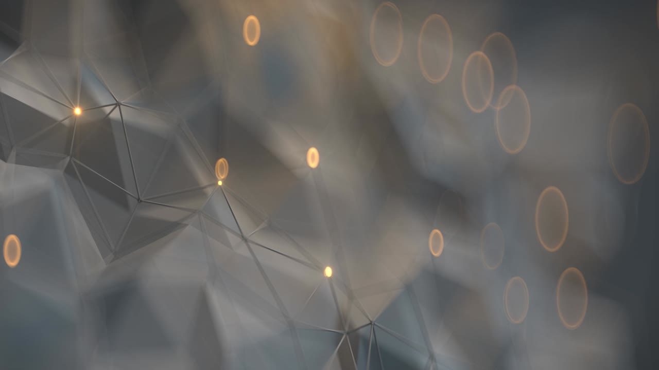 추상적인 다각형 모양 원활한 루프 3d 렌더링 애니메이션