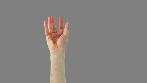 close-up of hands gesturing