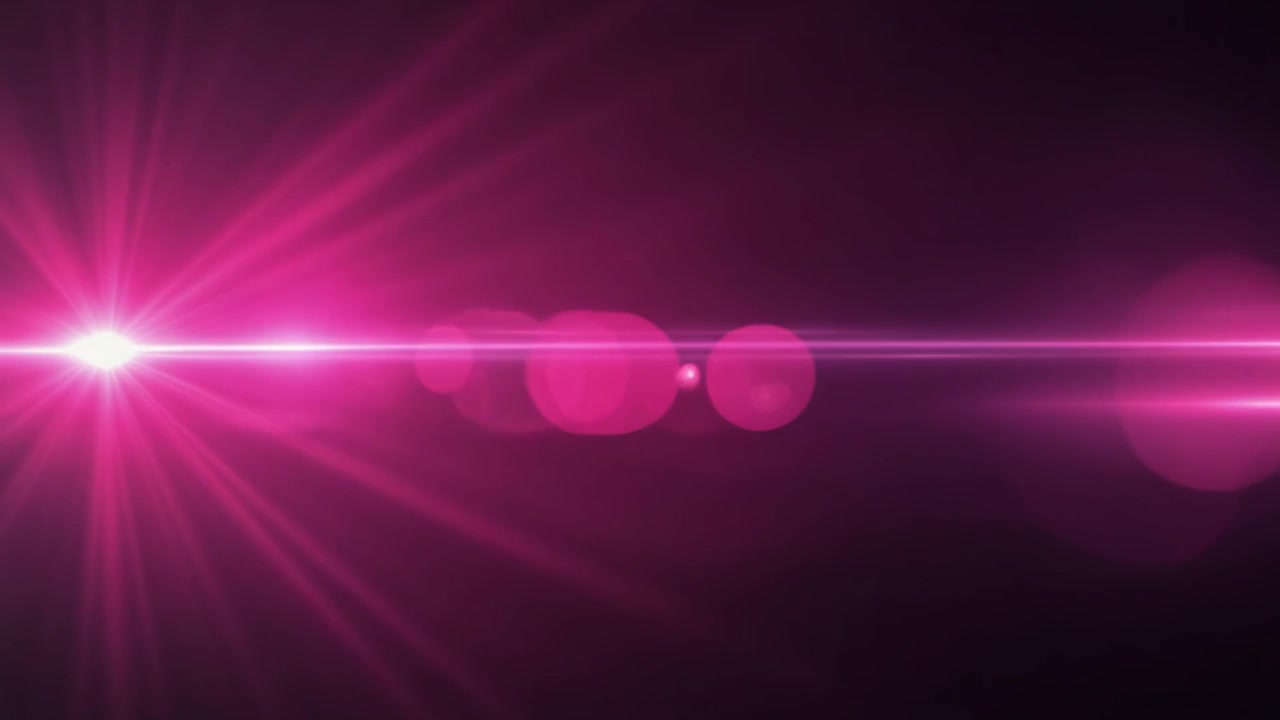 Effetto Luce Flare Rosa Astratto su Sfondo Scuro