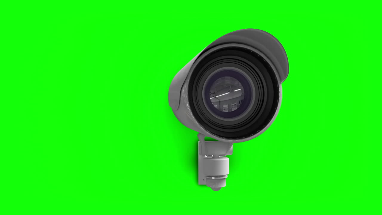 cámara de cctv moviéndose y viendo