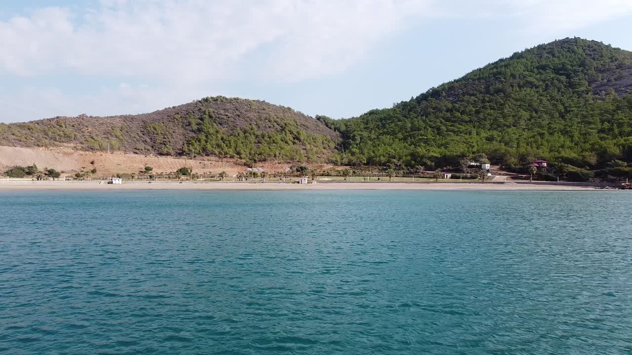 Aerial Drone Empty Beach