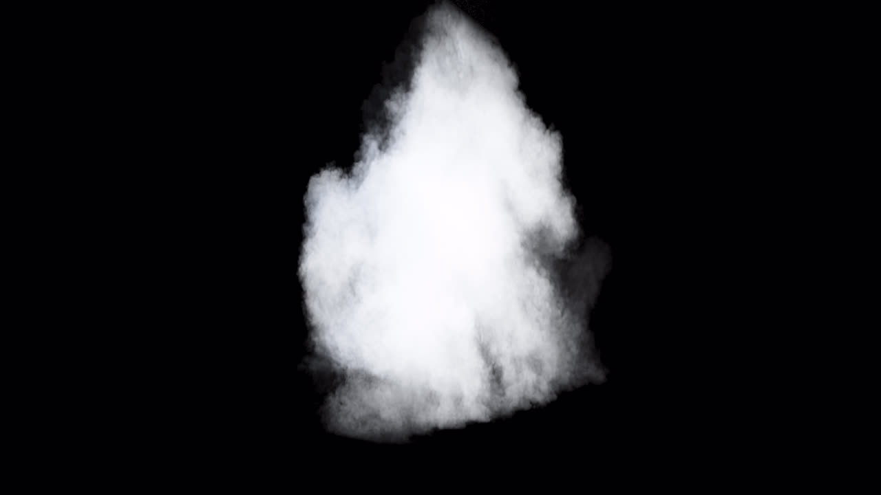 Volumetrisk sky på gennemsigtig baggrund alfa