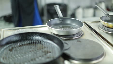 cocina profesional, preparación de la cena