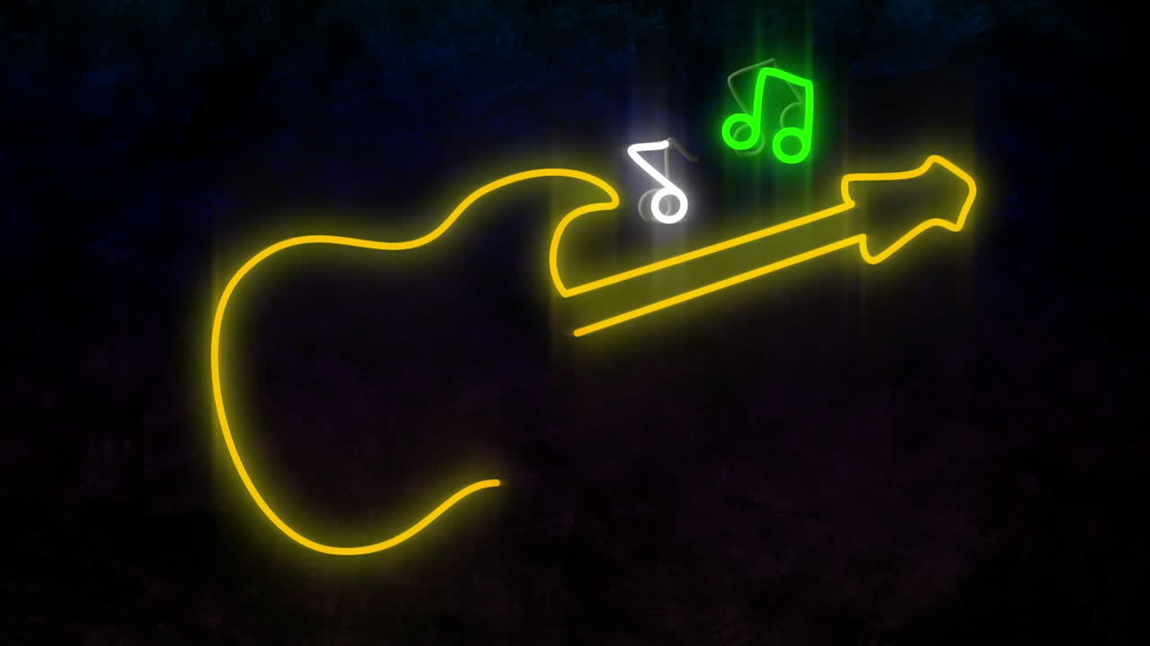 Guitar sign lights
