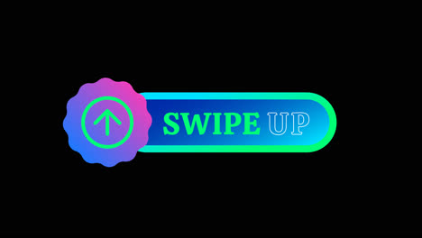 swipe up button