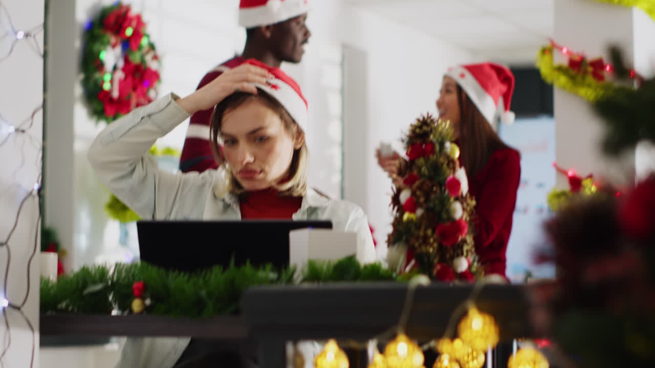 Christmas celebration at the office