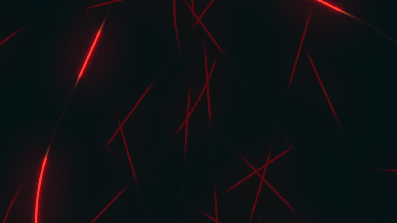 líneas diagonales rojas brillantes sobre un fondo negro futurista
