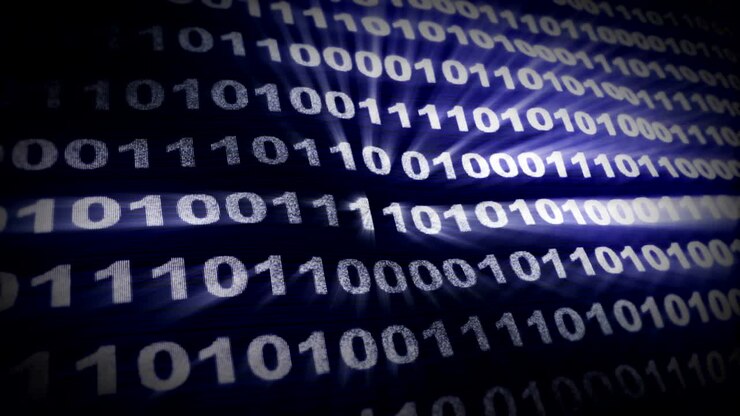 Binary Code Numbers Background, Loop