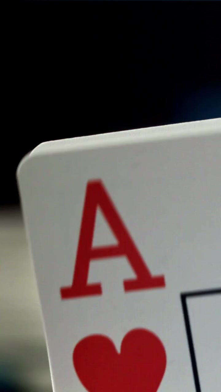Close-up of Various Playing Cards Being Revealed