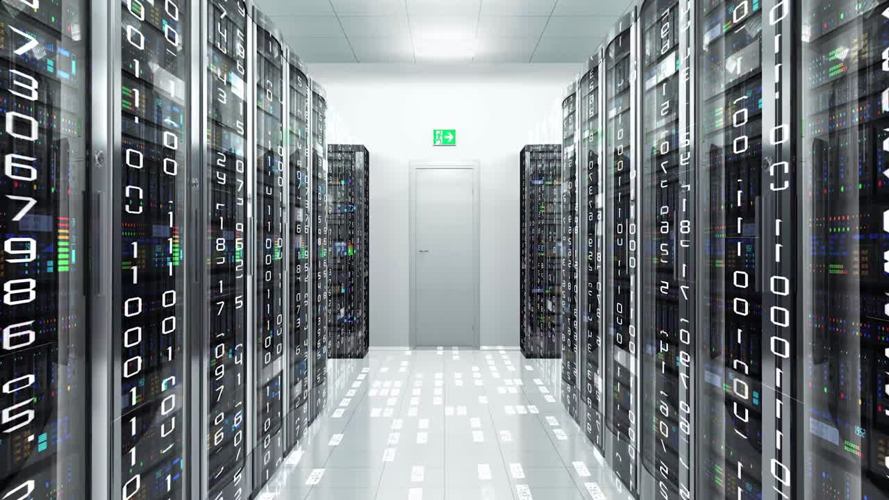 moderni server di data center di rete