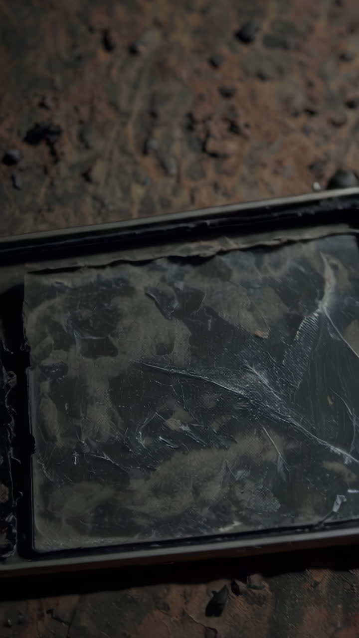 Close-up of a Damaged and Dirty Electronic Screen