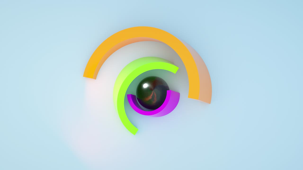 renderizado en 3d de animación geométrica de minimalismo