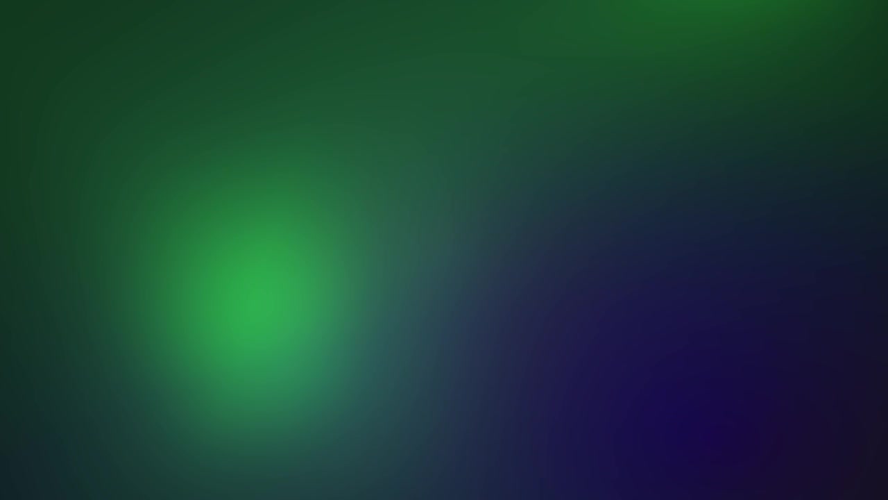 Abstract Blurred Green and Blue Light Gradient Background