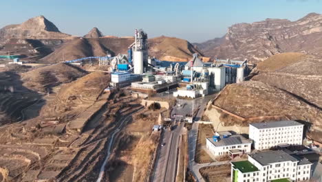 chemical production in industrial chemical park biomass and coal fuel power station, modern green power electricity manufacture station