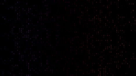 gradiente 4k, código binario colorido con muchos números uno brillando y desvaneciéndose video de fondo en bucle en una pantalla negra para mercado de valores e intercambio, datos, big data, finanzas empresariales, comunicación, internet, conceptos de realidad virtual