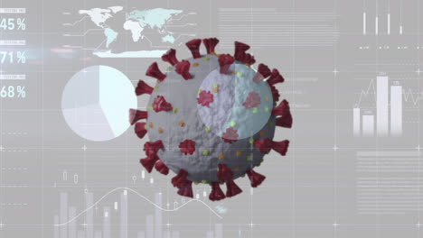 Animation-of-covid-19-cell-and-statistics-processing