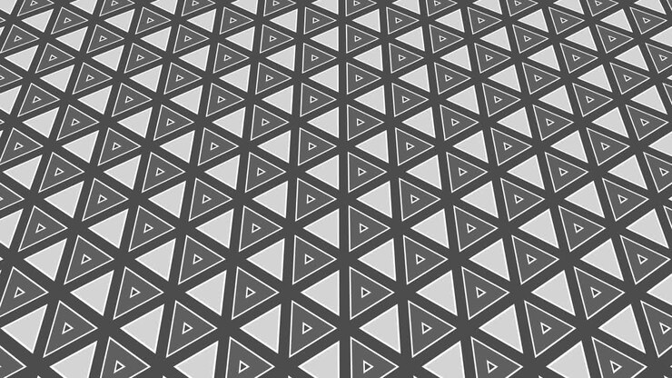Graphic Pattern in Black and White that tilts up and moves.