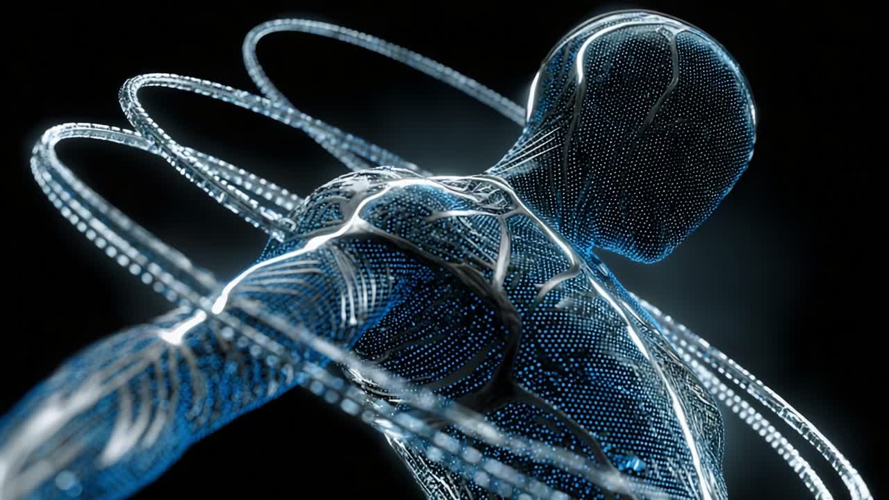 Futuristic Humanoid Body with Advanced Technology
