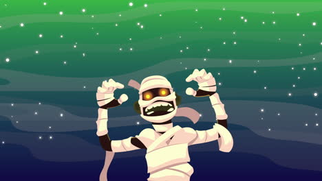 ilustración del personaje de la momia