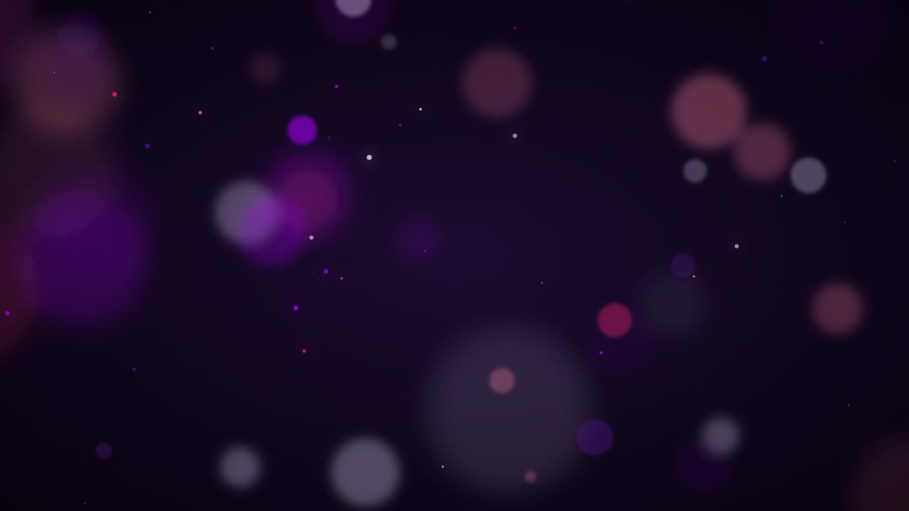 Abstract Background with Floating Purple and Pink Bokeh Particles