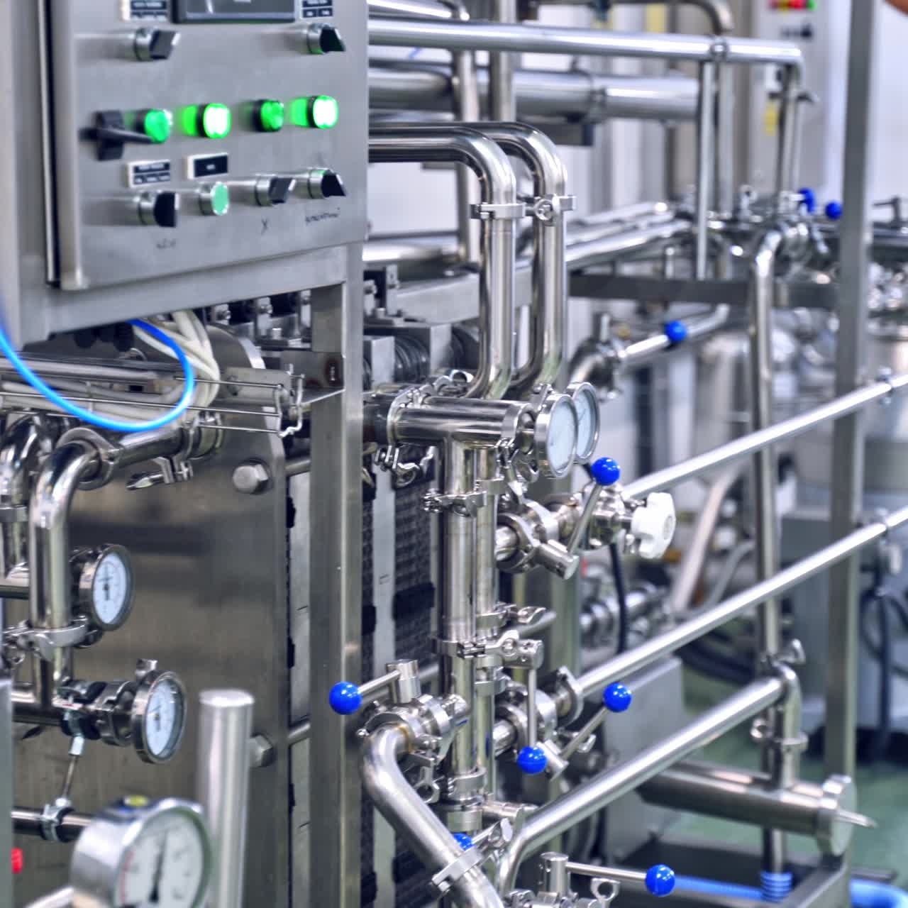 Automated modern dairy factory