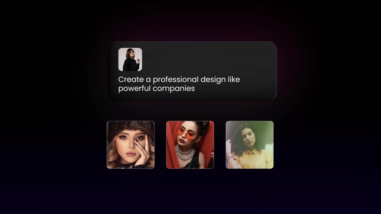 En moderne motion graphics skabelon designet til AI SaaS introvideoindhold