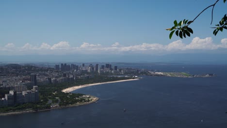 flamengo neighbourhood in rio de janeiro, brazil. aerial view