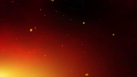 fire and heat background - loopable fiery particles – glowing embers and swirling inferno in seamless motion
