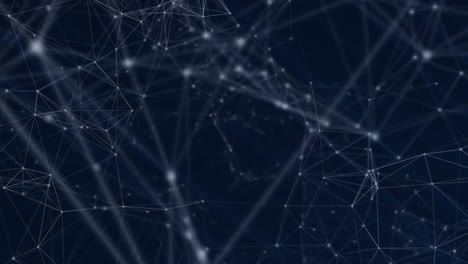 animation of network of connections on dark background