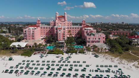 4k drone video of don cesar hotel on st