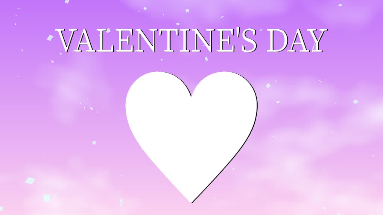 mensaje de valentín texto animación gráficos de movimiento