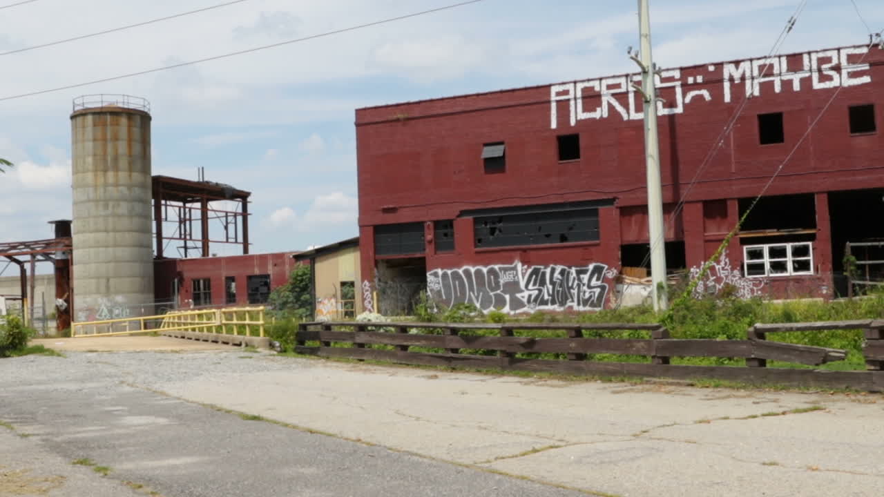 Abandoned Warehouse and Silo in Richmond, Virginia