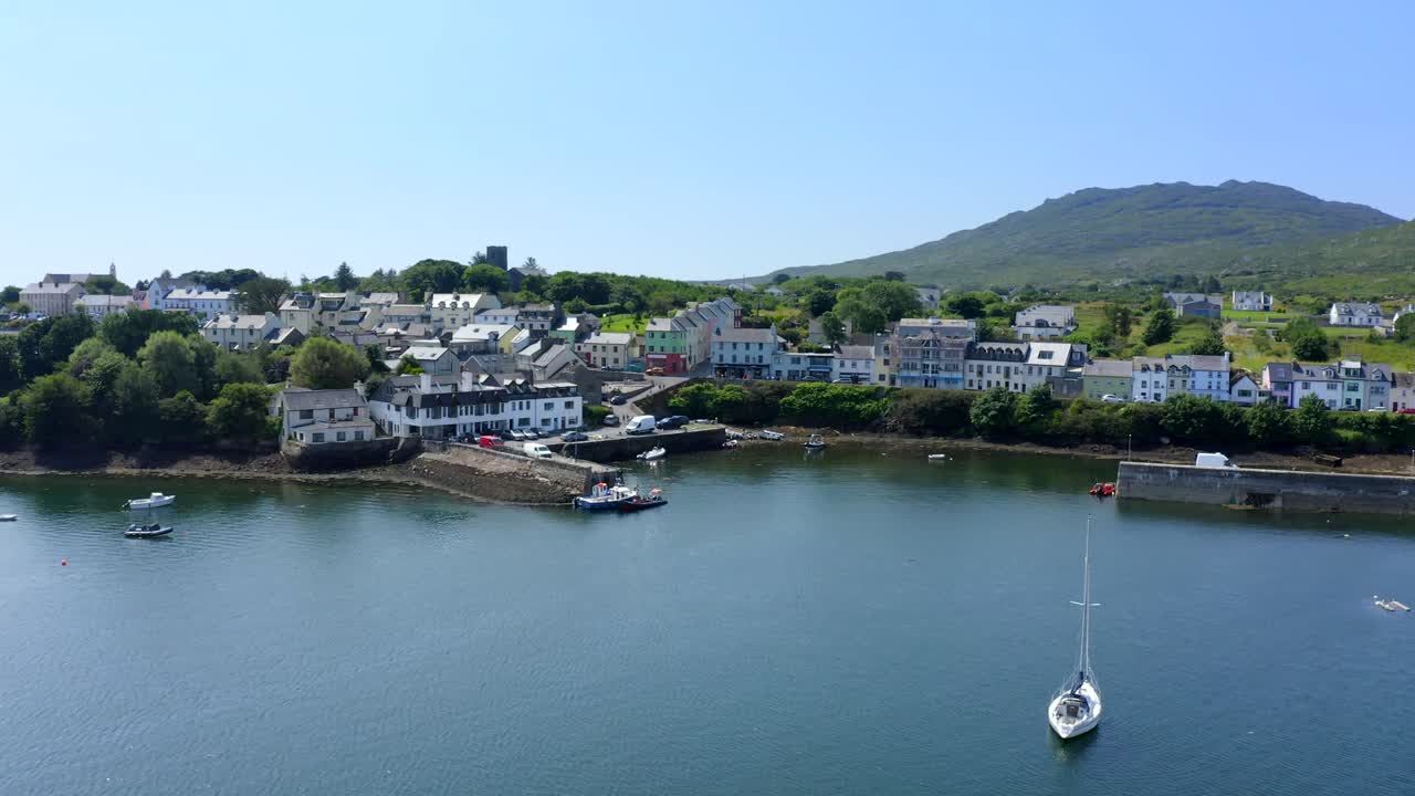 roundstone village, connemara, county galway, 아일랜드, 2021년 7월