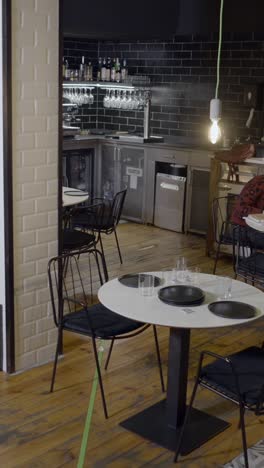 modern empty restaurant or bar interior