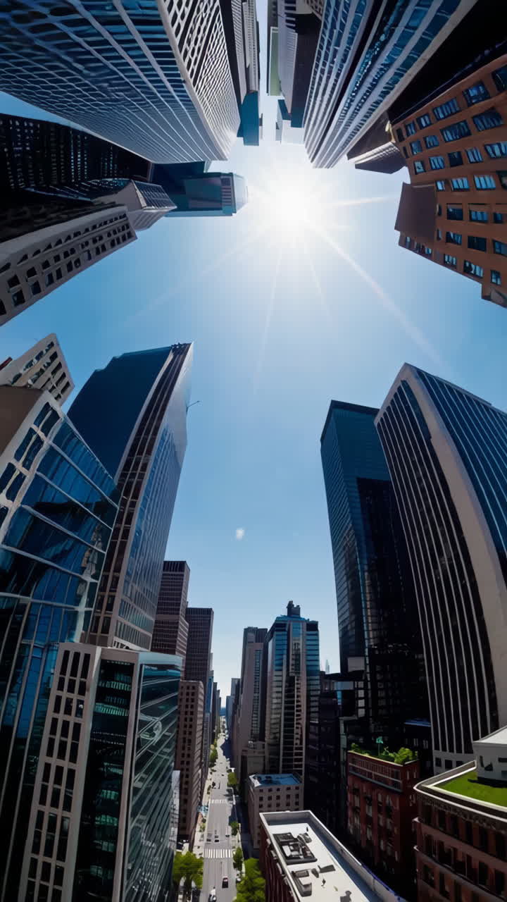 Elevated View of a Modern City