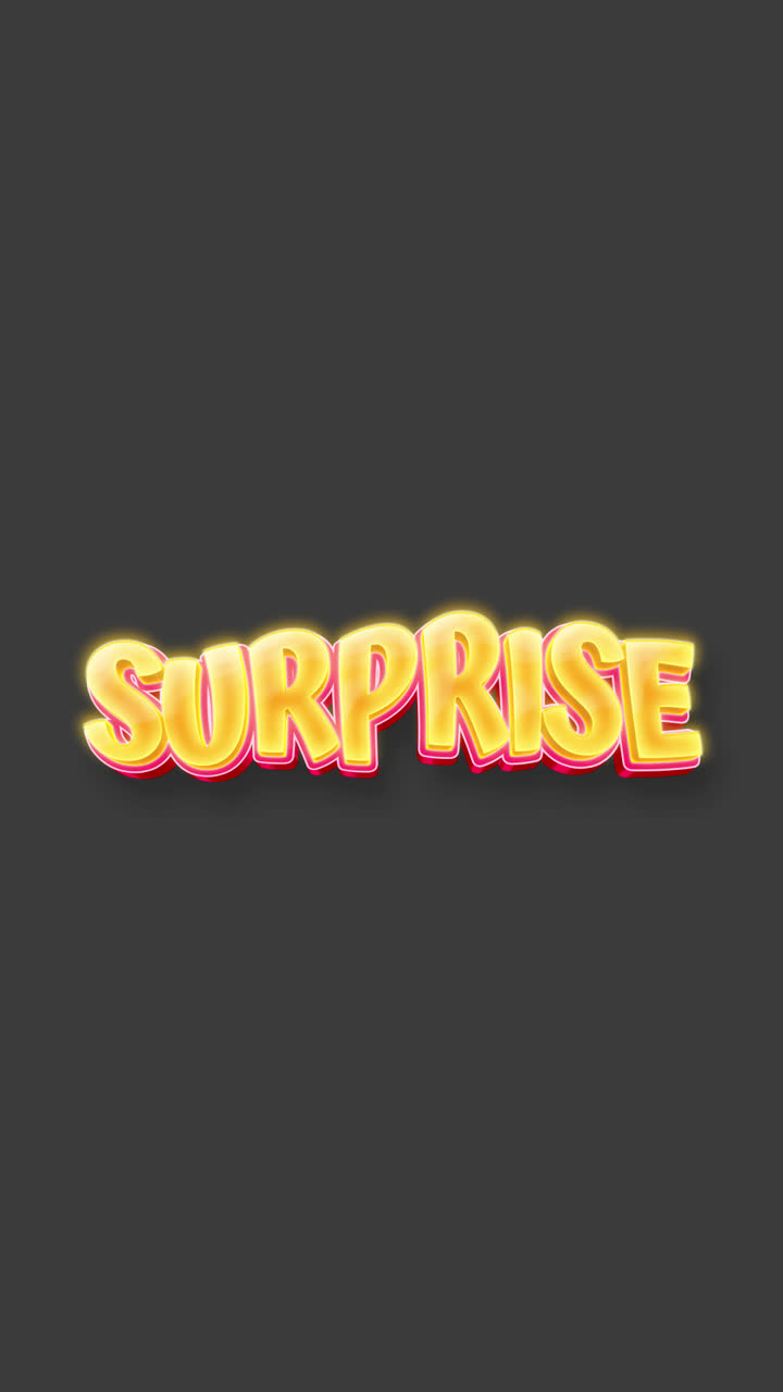 Glowing 'Surprise' Text Graphic