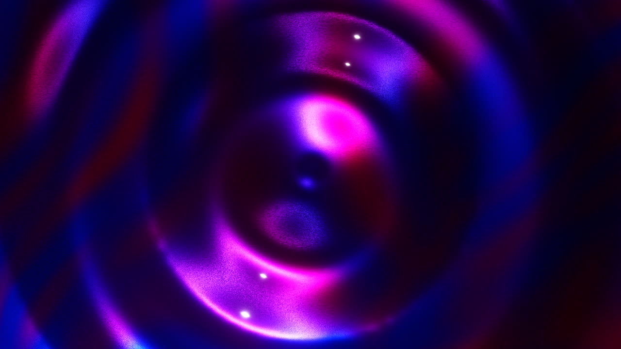 azul y púrpura girando alrededor de un fondo negro. animación en bucle infinito