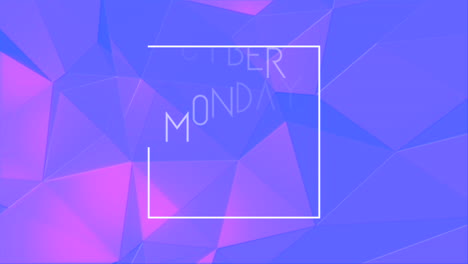 Cyber-Monday-on-memphis-pattern-with-triangles-shapes