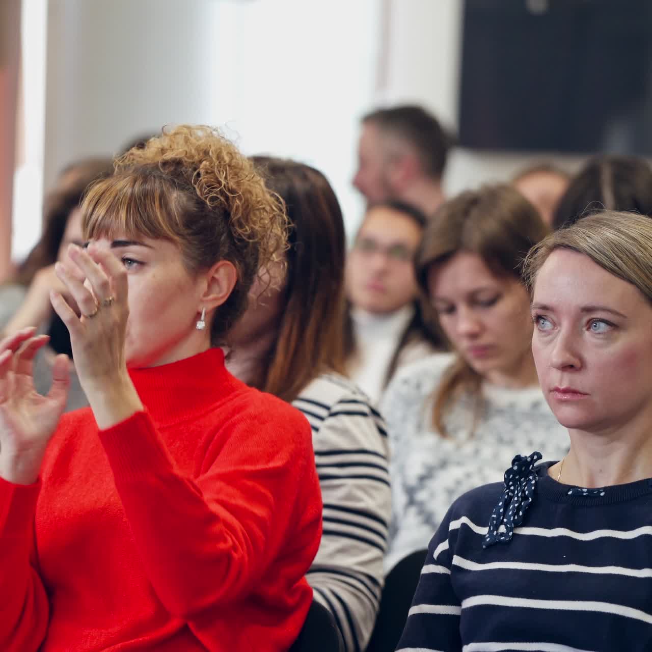 Audience in conference hall