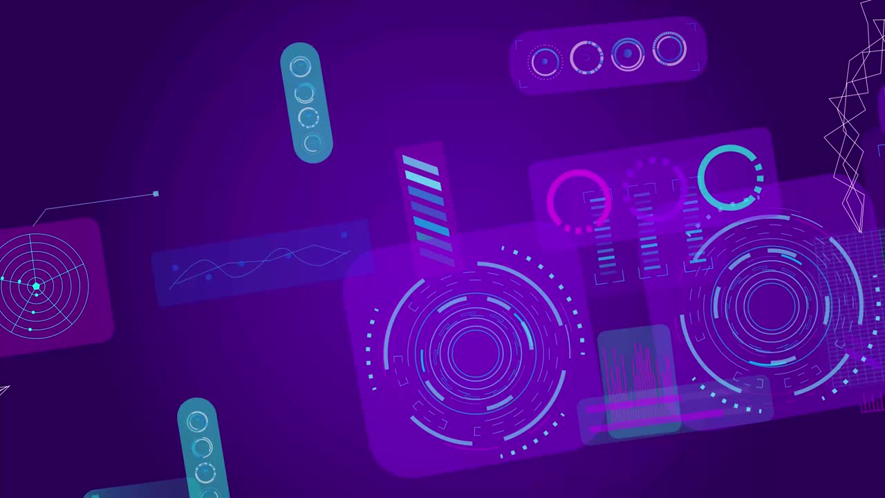 animación digital financiera con gráficos. análisis de datos digitales. economía, conceptos tecnológicos.