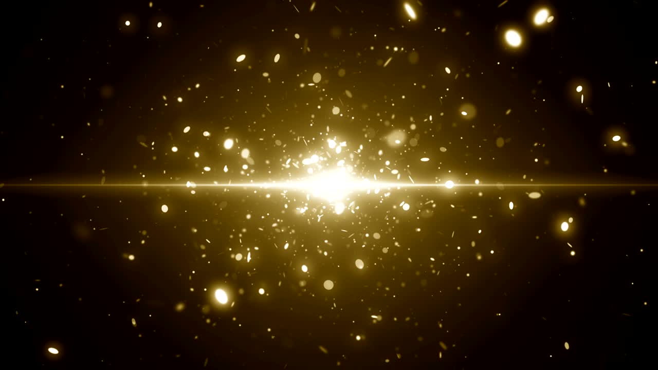 입자 금 반이는 보케상 먼지 추상적인 배경 루프
