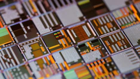 silicon semiconductor wafer close-up. in electronics, a wafer also called a slice or substrate is a thin slice of semiconductor, a crystalline silicon, used for the fabrication of integrated circuits