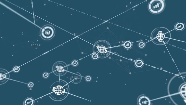 A series of numbers representing different aspects of online technology