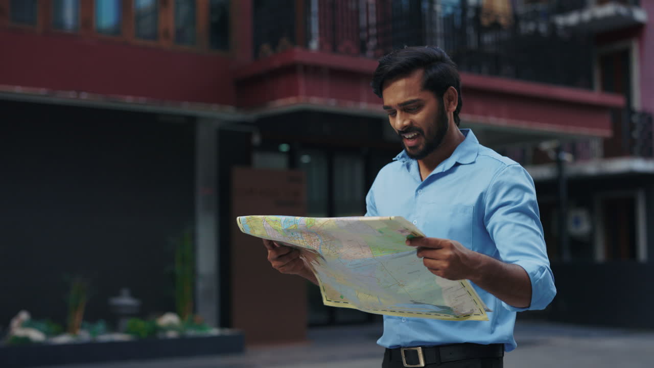 Lost Tourist with a Map