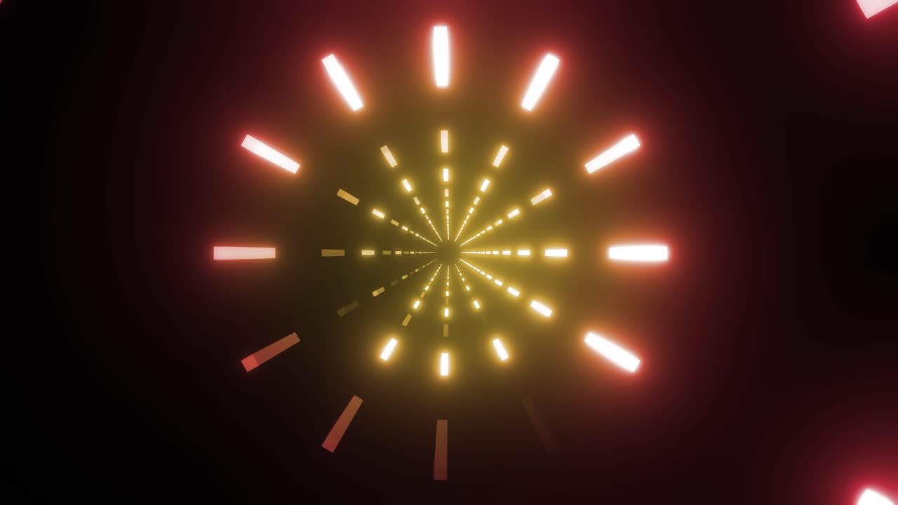 Neon Light Tunnel Visual