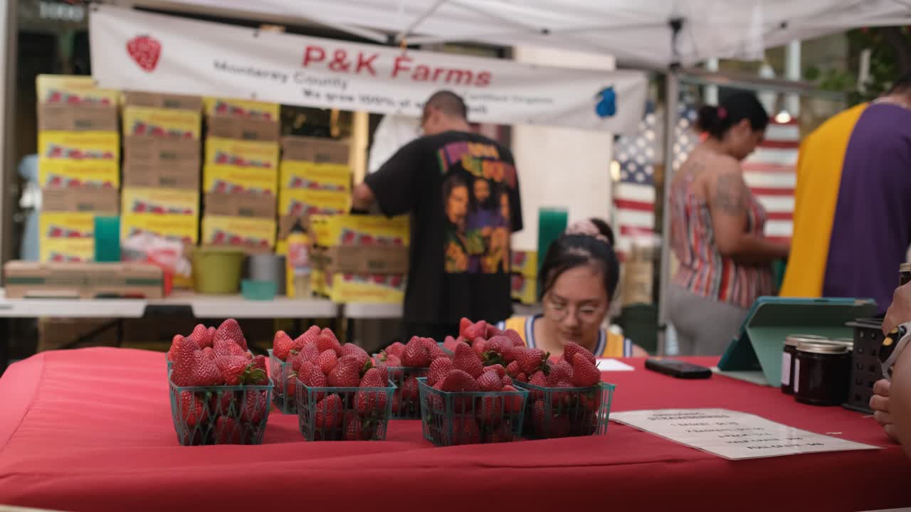Strawberries at the Farmers Market