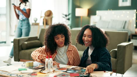 friends having fun indoors