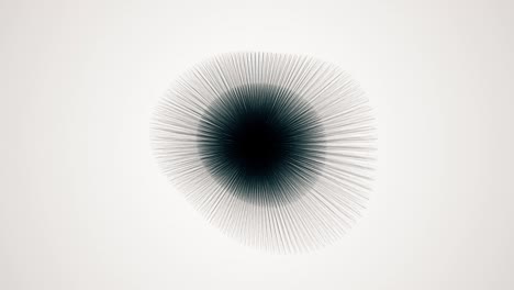 metamorfosis de la forma amorfa a partir de puntos y líneas, animación abstracta de la forma futura 4k